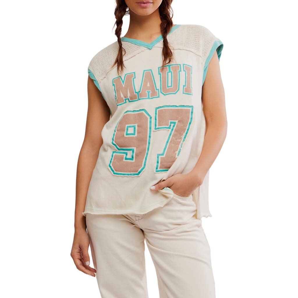 Free People Hawaii Vibes Tee In Ivory