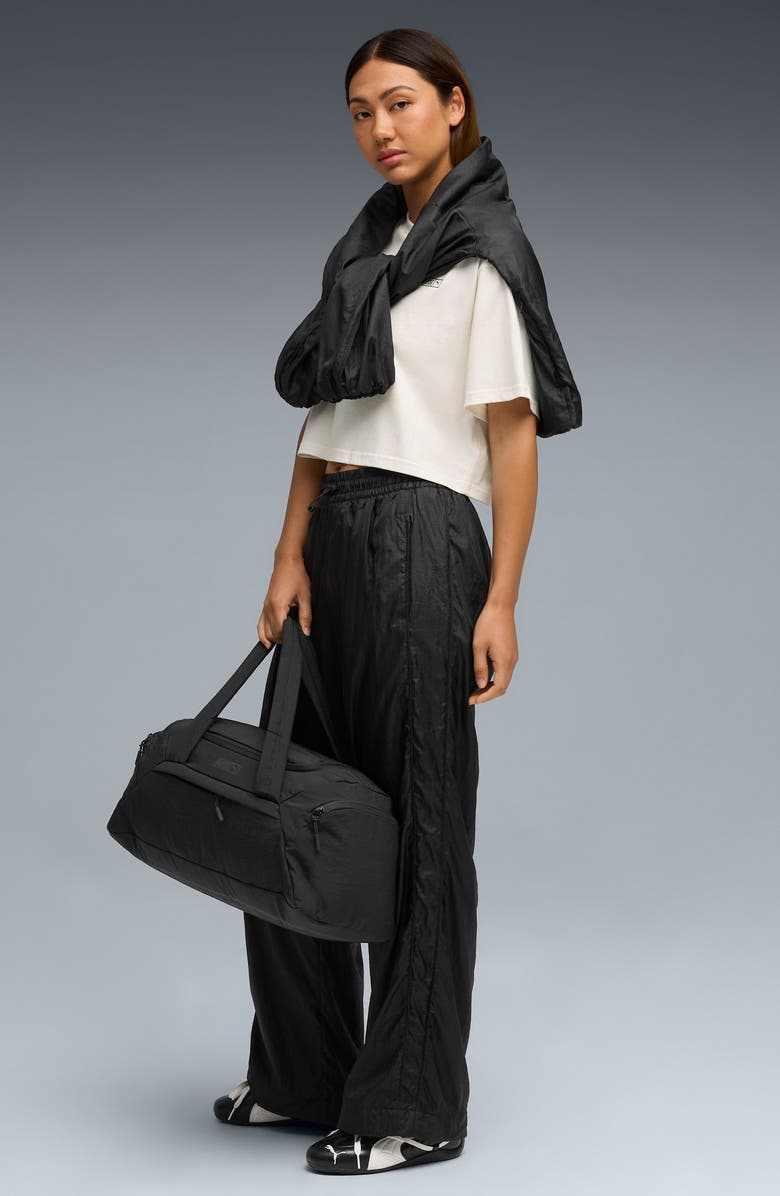 PUMA x Rosé T7 Relaxed Fit Track Pants, Alternate, color, Puma Black