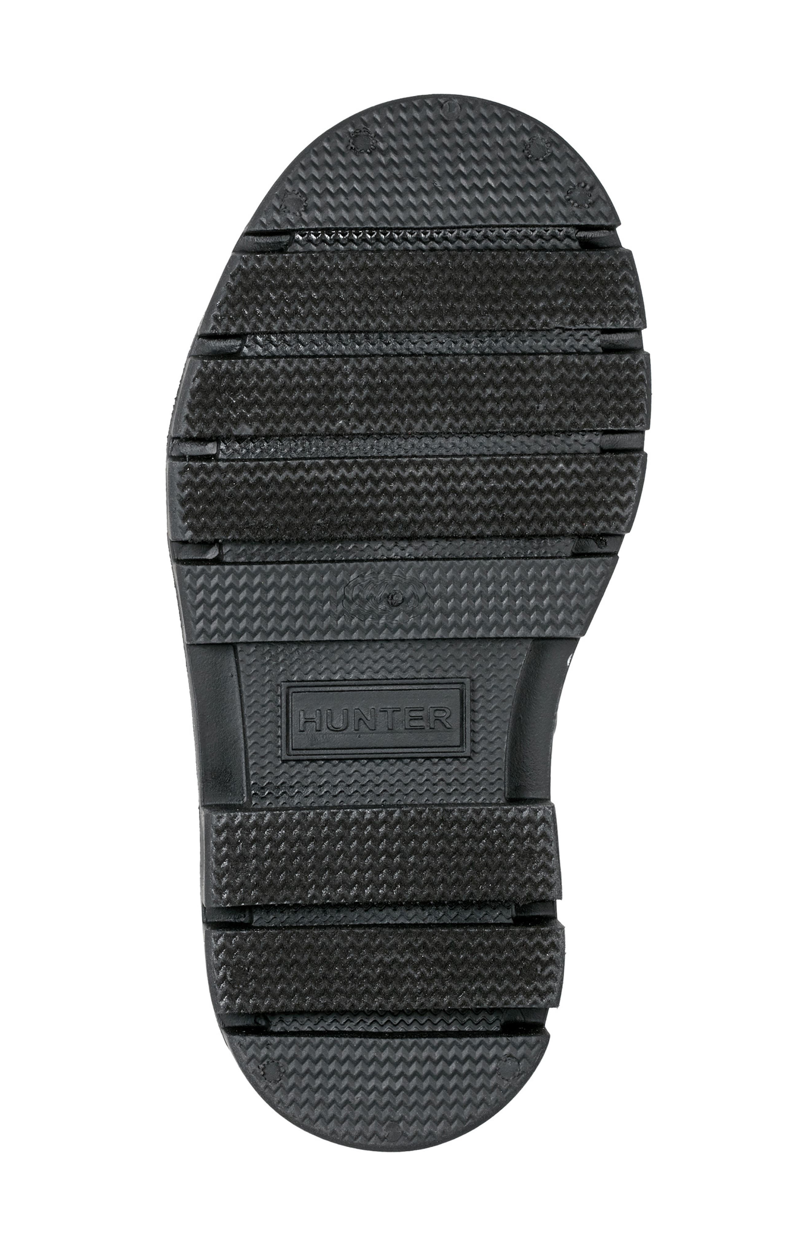 Hunter Kids' Stomper Lace-Up Boot, Alternate, color, Black/Black/White/Red