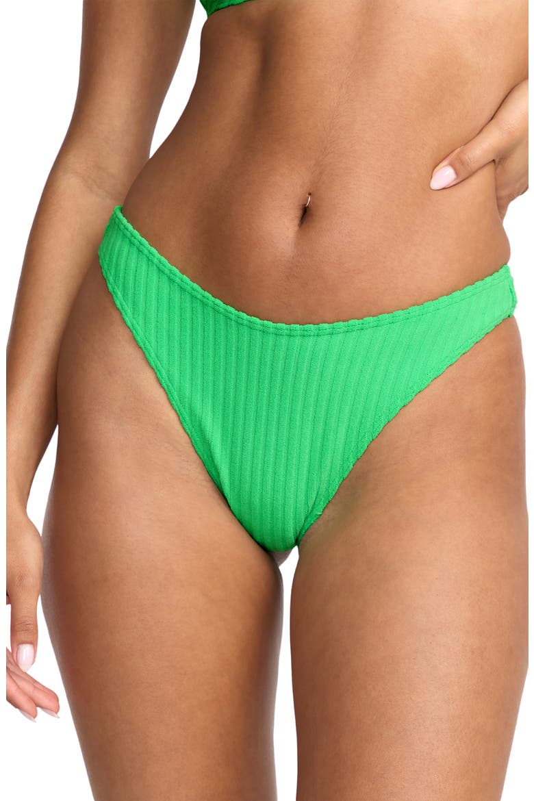 x Josie in the Loop Skimpy Hike Bikini Bottoms, Alternate, color, JUNGLE GREEN