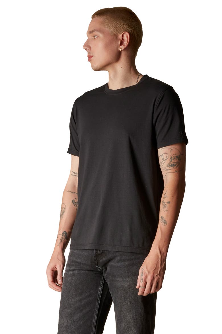 Men's Crew Neck T-Shirt, Alternate, color, Black