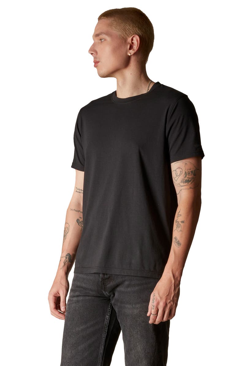 Members Only Men's Crew Neck T-Shirt, Alternate, color, Black