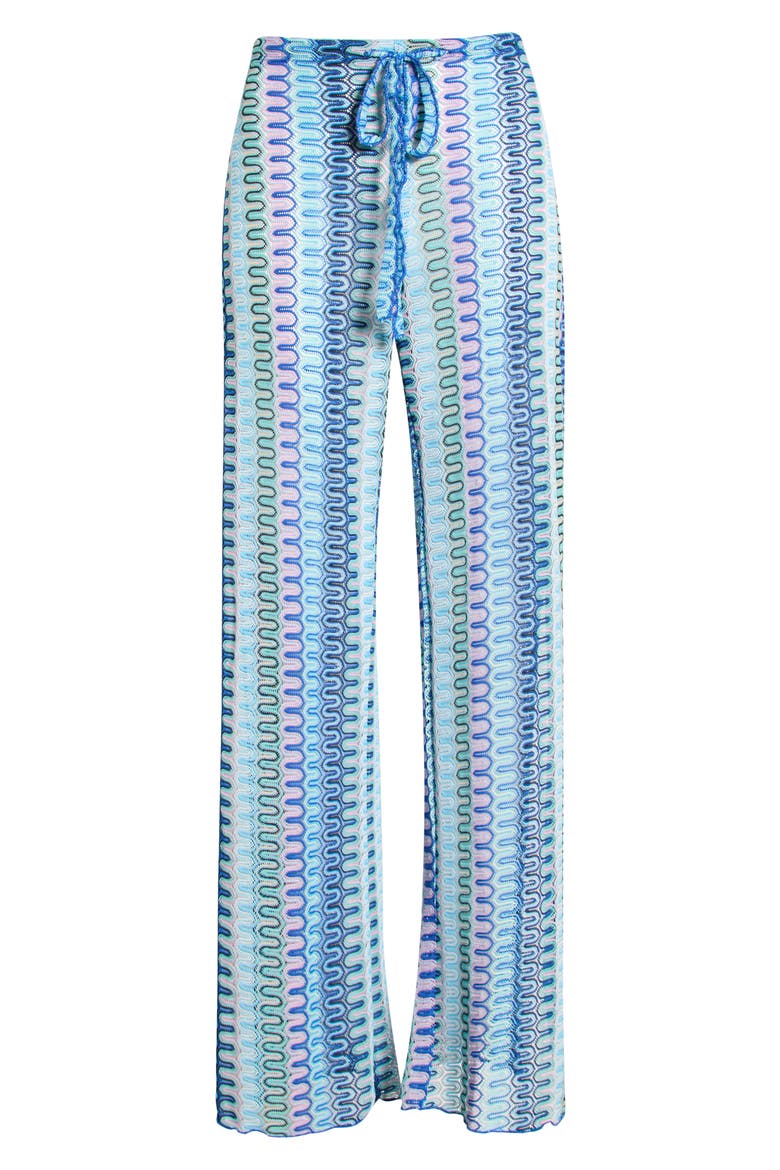Tivoli Metallic Cover-Up Pants, Alternate, color, LAPIS MULTI