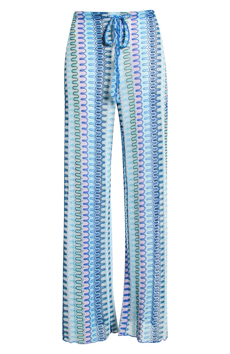 Becca Tivoli Metallic Cover-Up Pants, Alternate, color, Lapis Multi