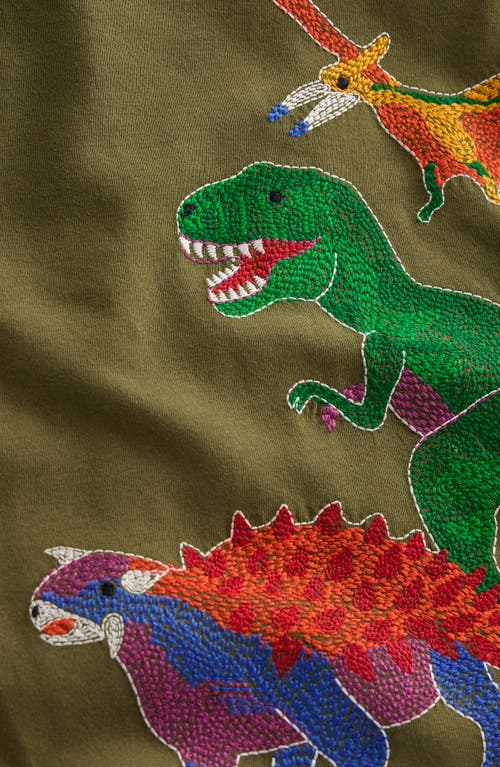 Boden Kids' Embroidered Glow In Green