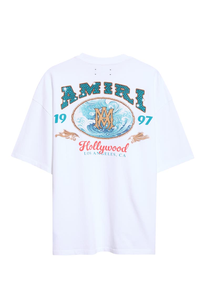 Oversize Hollywood Graphic T-Shirt, Alternate, color, WHITE