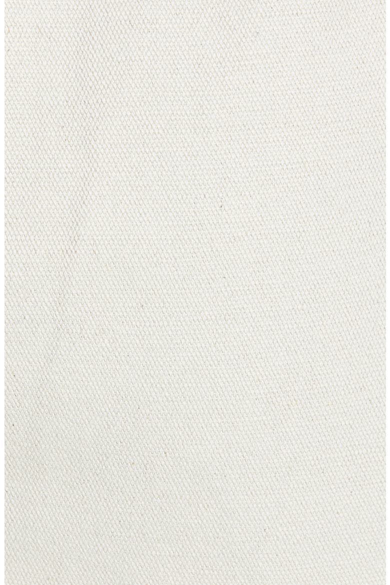 Kelly Flutter Hem Cotton & Linen Skirt, Alternate, color, CHALK