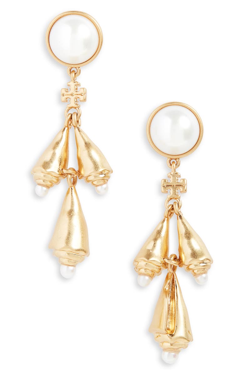 Tory Burch Poetry of Things Chandelier Earrings, Main, color,