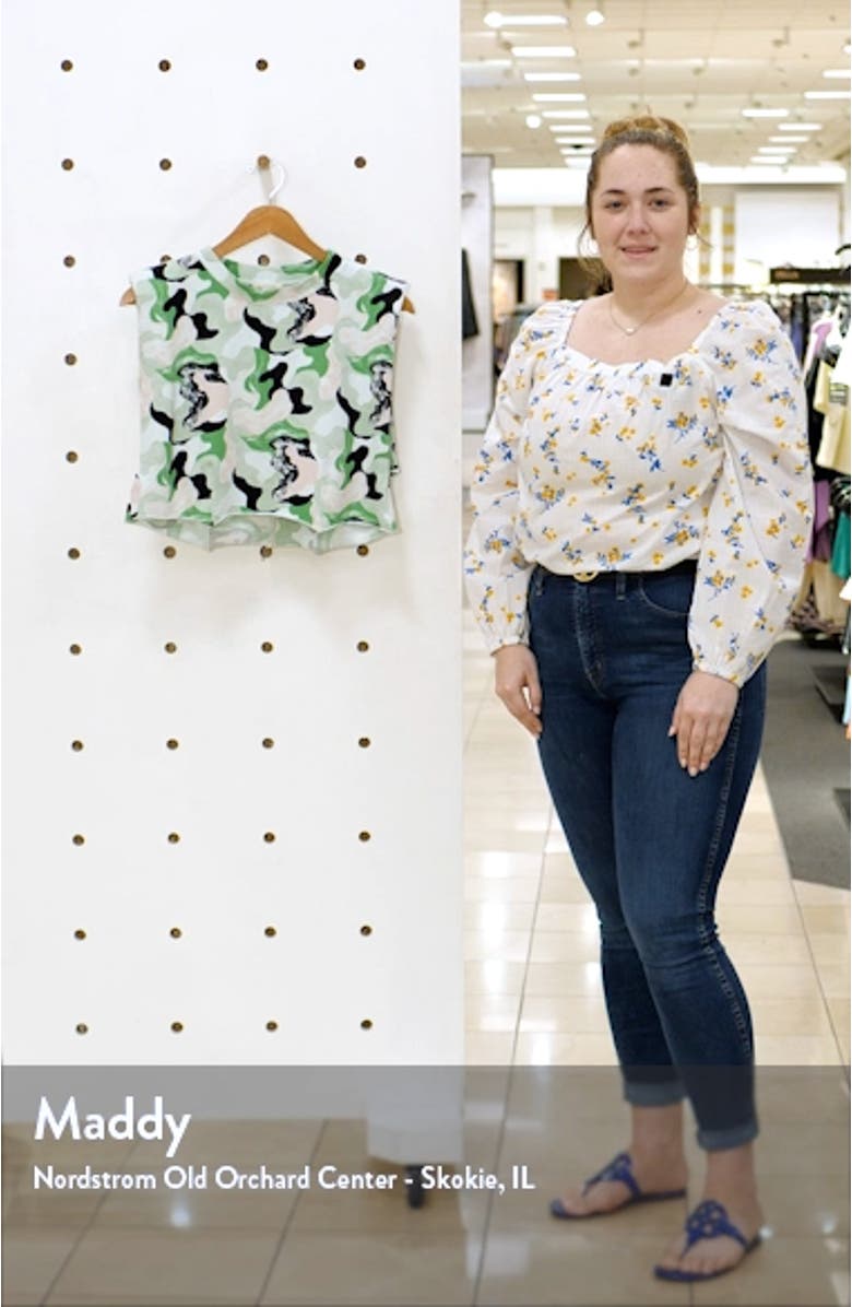 Strong Shoulder Crop Cotton Muscle Top, sales video thumbnail