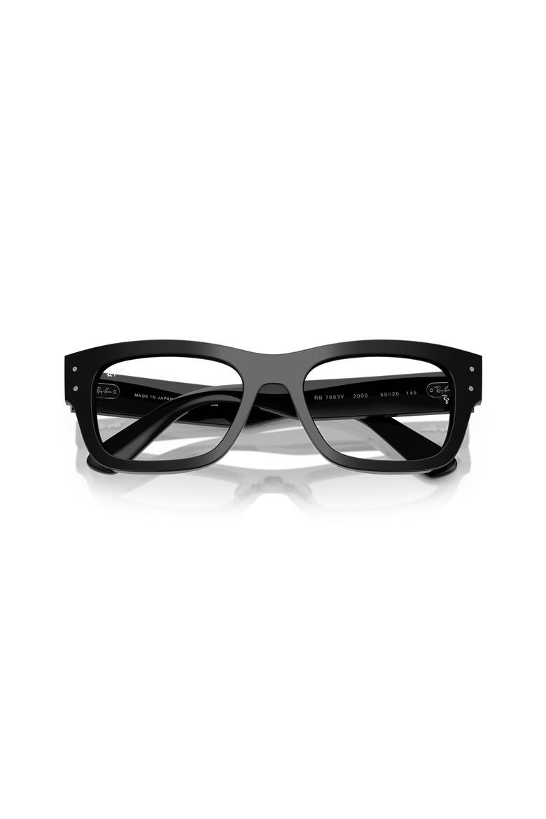 55mm Rectangle optical glasses, Alternate, color, Black