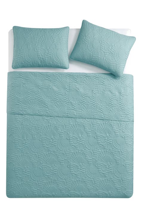 Ocean Solid 3-Piece Quilt Set