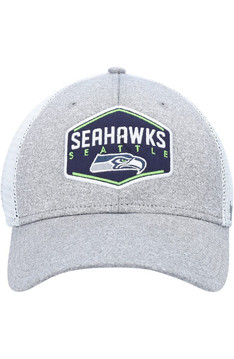 '47 Men's '47 Gray/White Seattle Seahawks Hitch Contender Flex Hat, Alternate, color,