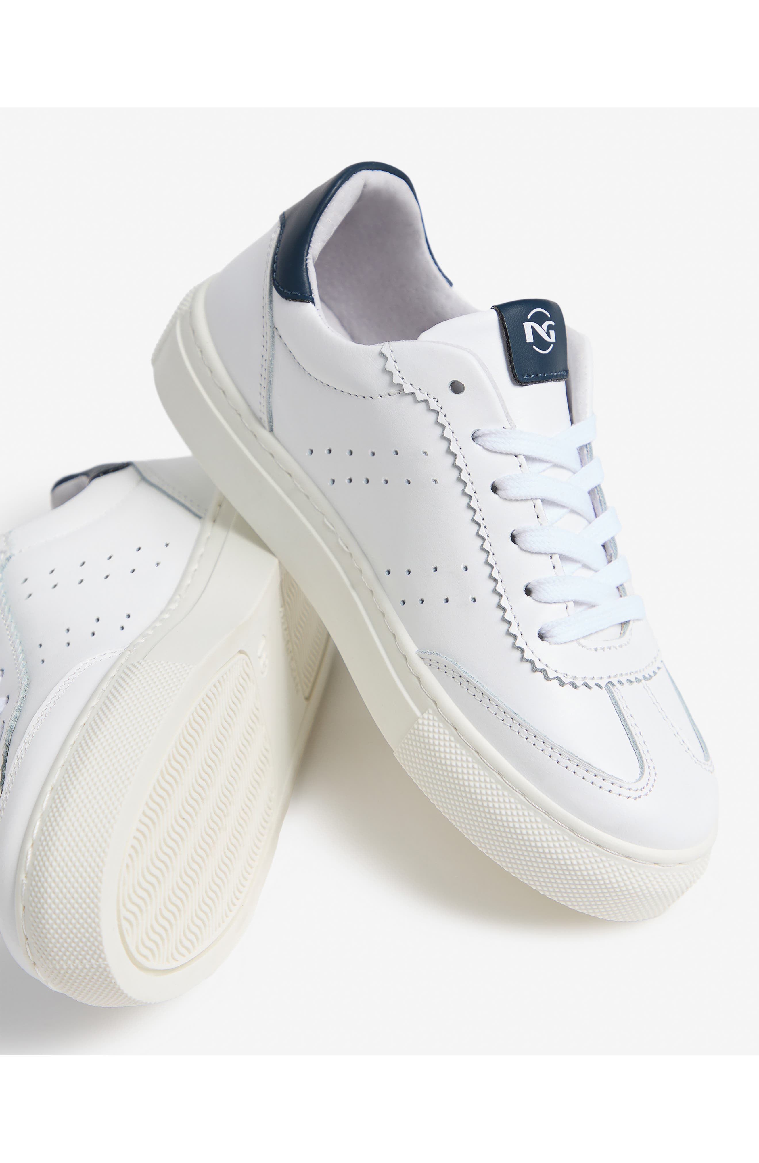 NeroGiardini Retro Low Top Sneaker, Alternate, color, White