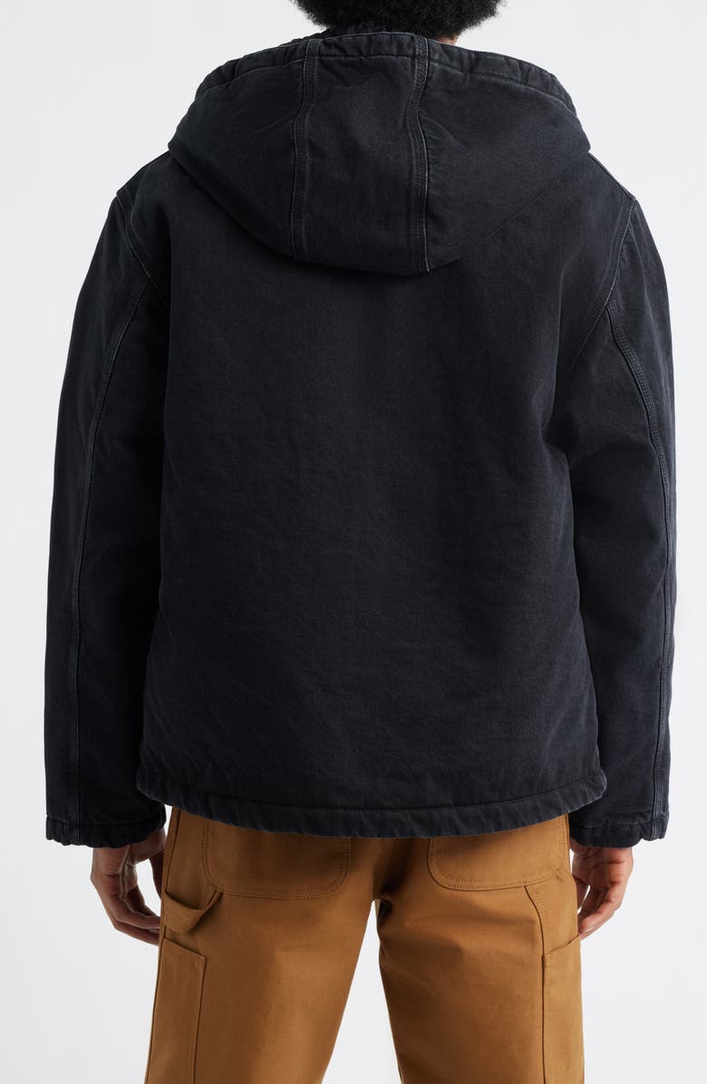 Carhartt Work In Progress Cleveland Hooded Jacket, Alternate, color, Black (Stone Washed)