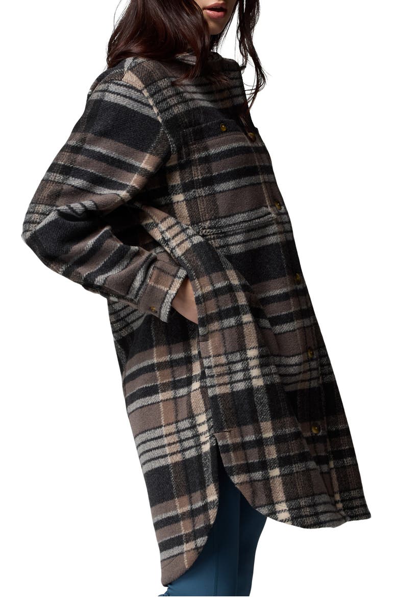 Wildest Venture™ Fleece Coat, Alternate, color, BLACK VAGABOND PLAID