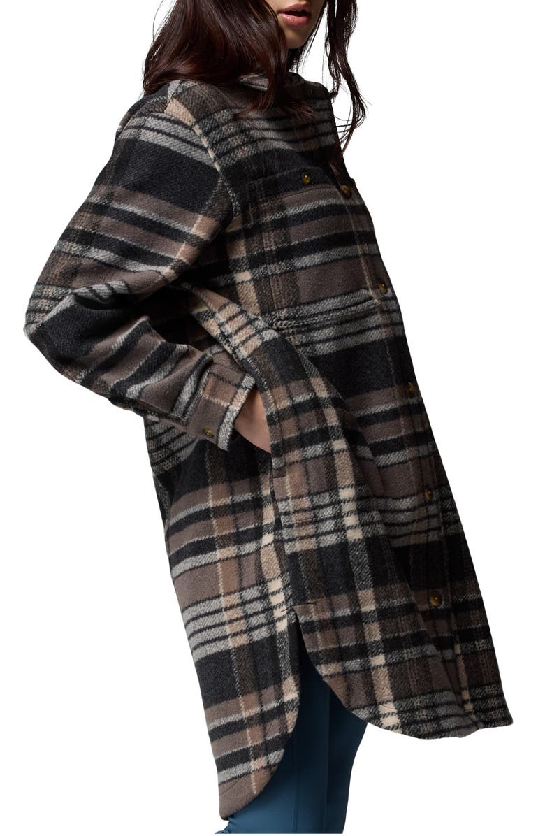 Columbia Wildest Venture<sup>™</sup> Fleece Coat, Alternate, color, Black Vagabond Plaid