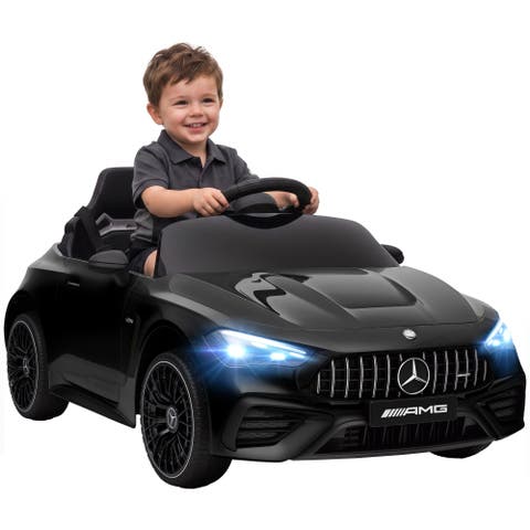 12V Mercedes AMG CLE 53 Ride-On Car, Remote Control, Black
