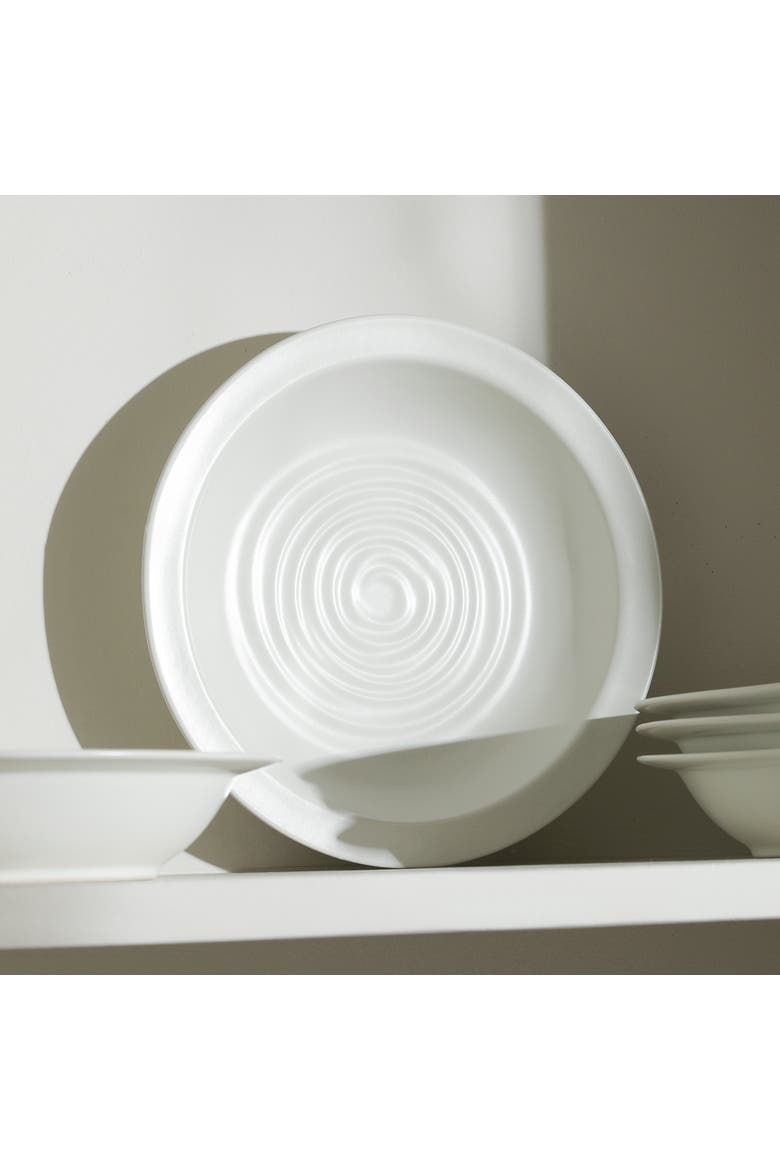 Orbit Stoneware 4-Piece Pasta Bowl Set, Alternate, color, White