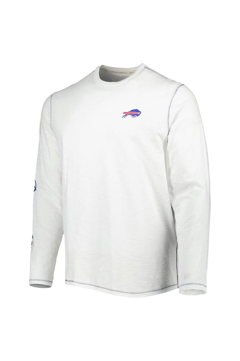 Men's Tommy Bahama White Buffalo Bills Laces Out Billboard Long Sleeve T-Shirt, Alternate, color, White