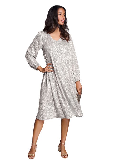 Sequin Swing Dress