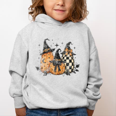 Witch Hat Pumpkins Toddler Hoodie