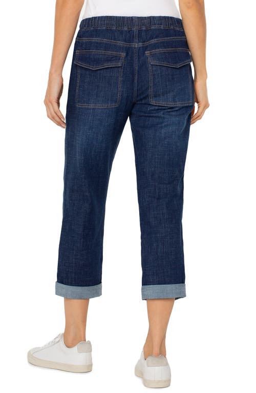 Shop Liverpool Los Angeles The Rascal Drawstring Cuffed Pull-on Jeans In San Gabriel