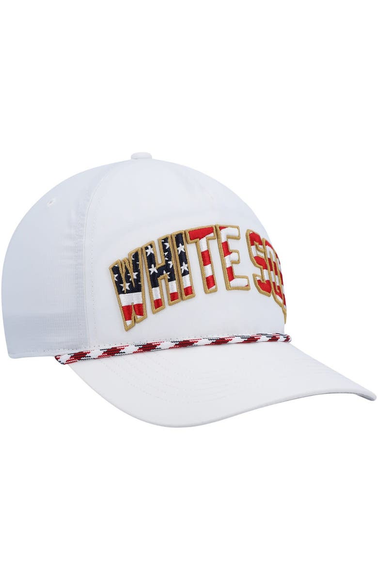 '47 Men's '47 White Chicago White Sox Flag Flutter Hitch Snapback Hat, Alternate, color,