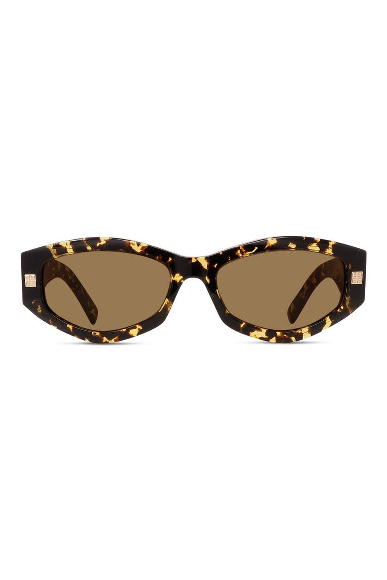 GVDAY 54mm Square Sunglasses, Main, color, COL/HRN/BRN