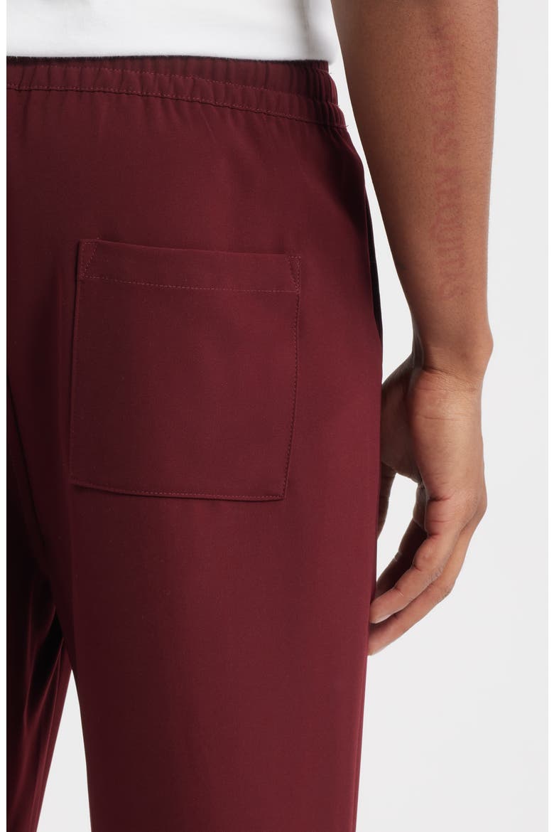 Veloce Cotton Neoprene Track Pants, Alternate, color, MERLOT