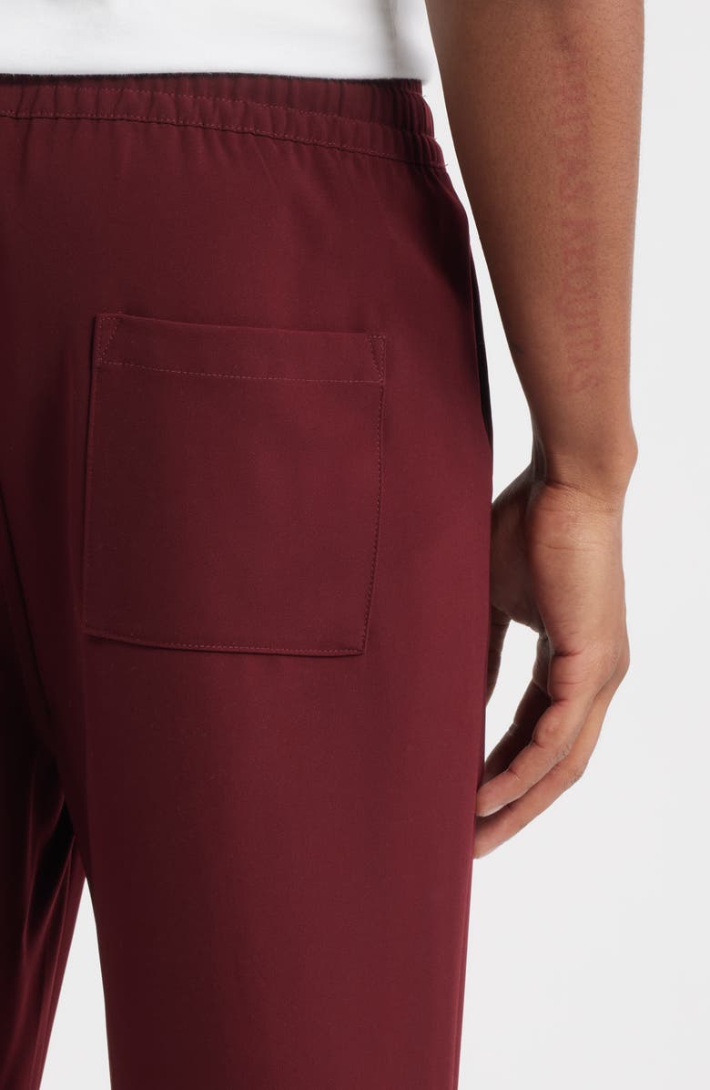 SANTO STUDIO Veloce Cotton Neoprene Track Pants, Alternate, color, Merlot