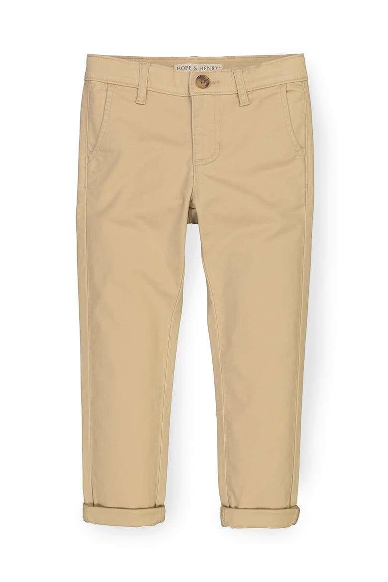 Kids' Organic Skinny Stretch Twill Chino Pant, Main, color, Skinny Stretch Khaki