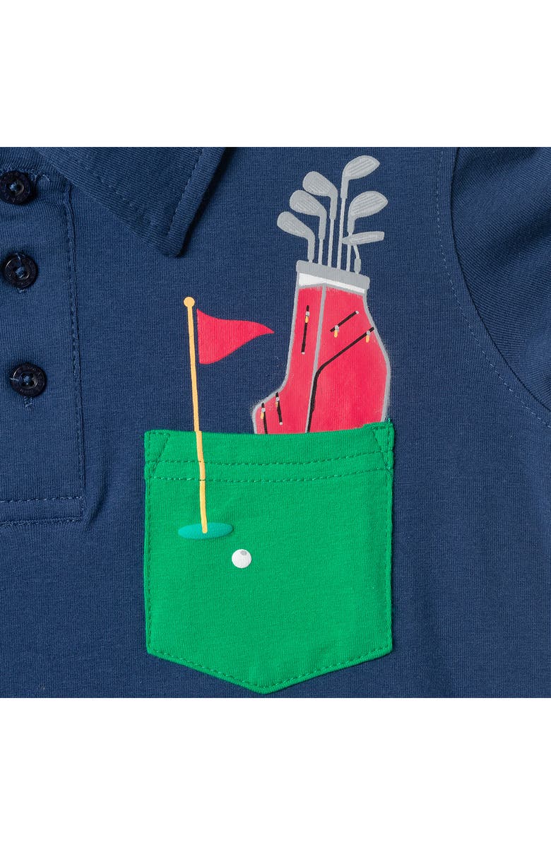 Andy & Evan Kids' Pocket Polo, Alternate, color, Navy Golf