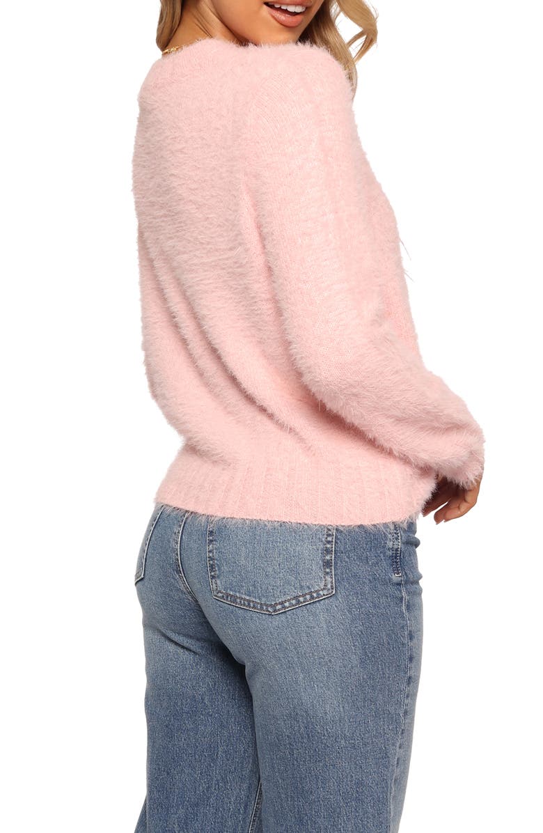 Petal & Pup Aspra Fuzzy Crewneck Sweater, Alternate, color, Pink