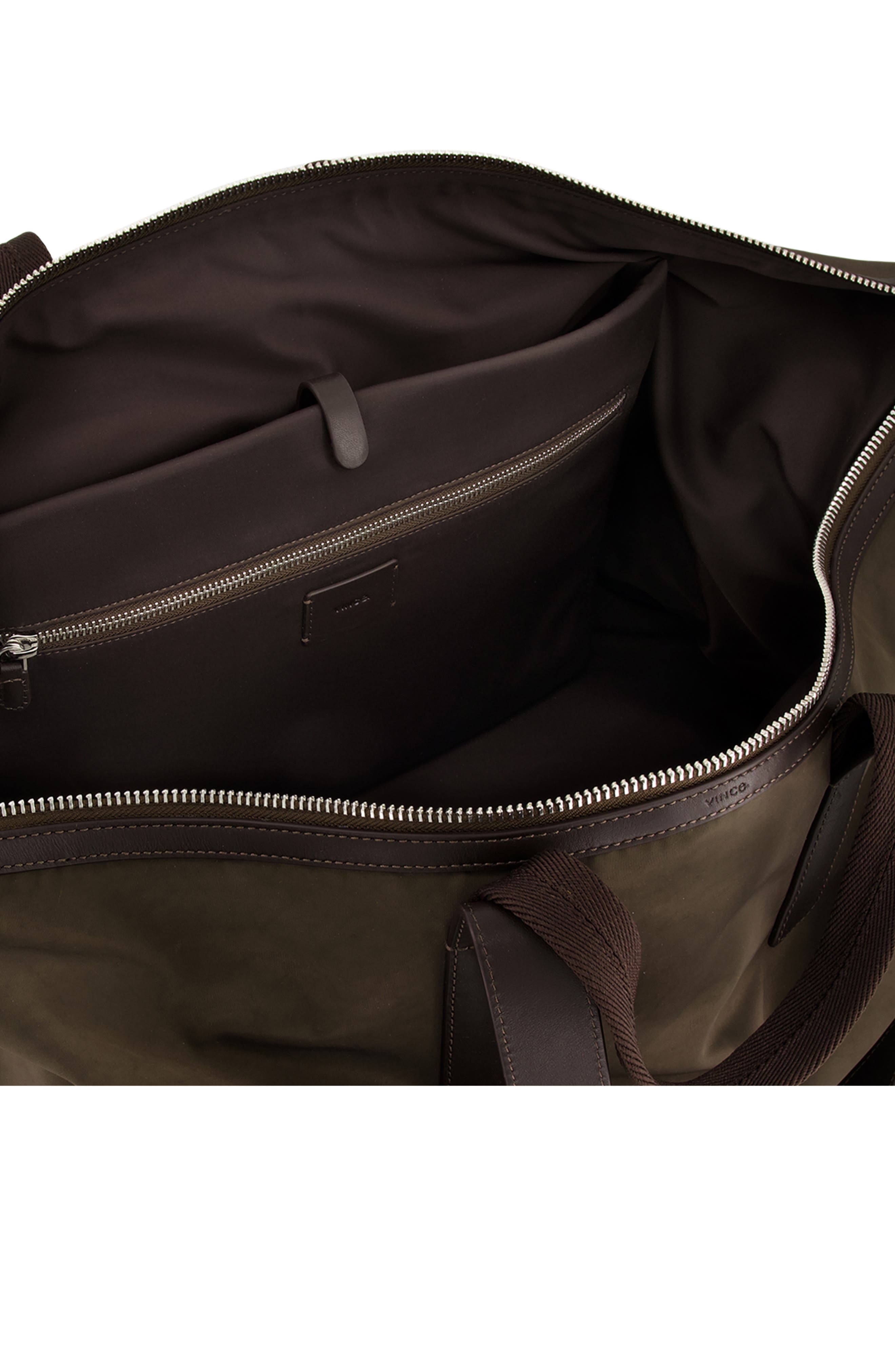 Vince Ventura Recycled Nylon Carryall Shoulder Bag, Alternate, color, Cacao Soft Nylon