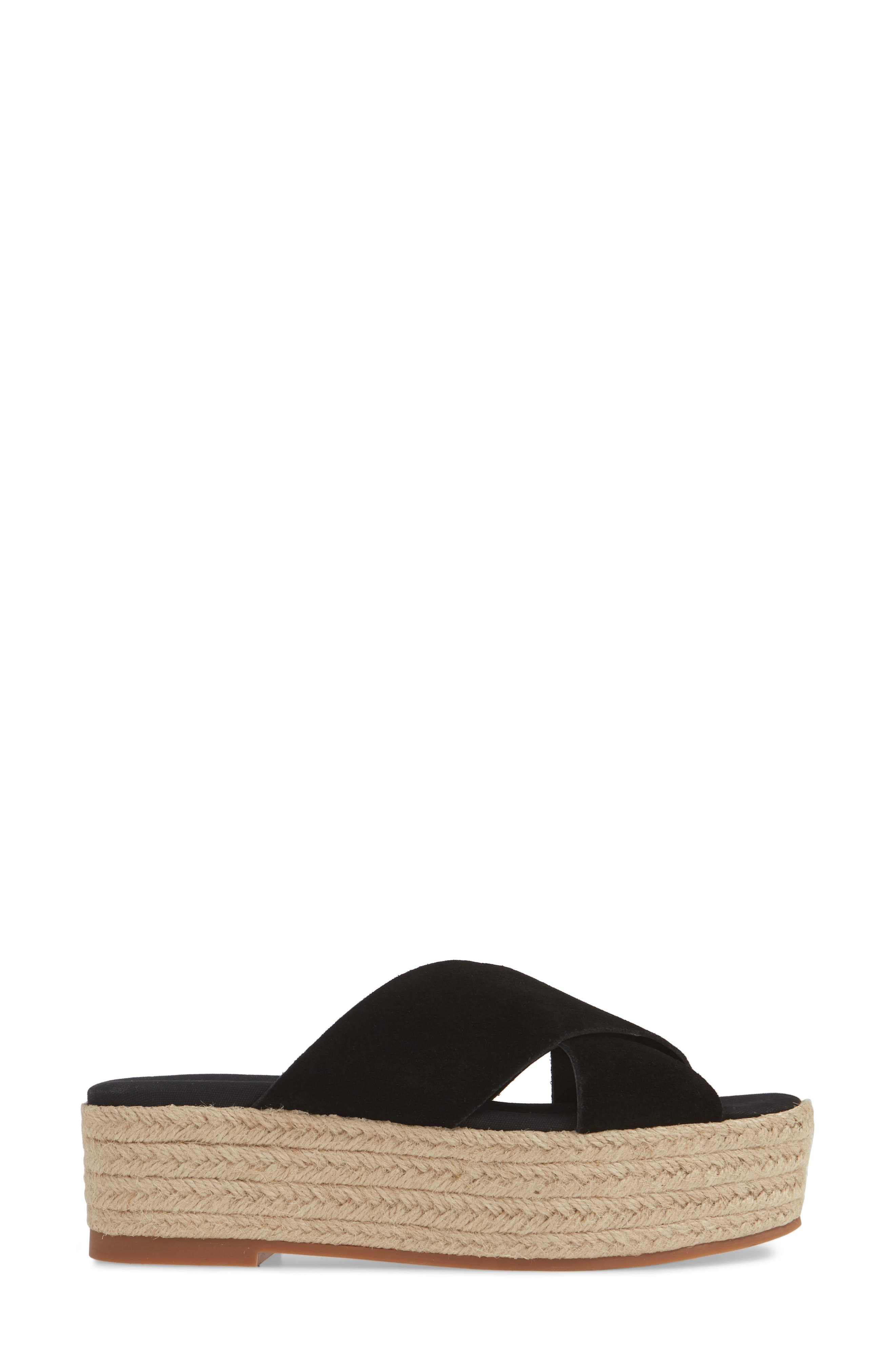 Lila Platform Espadrille Sandal, Alternate, color, BLACK SUEDE