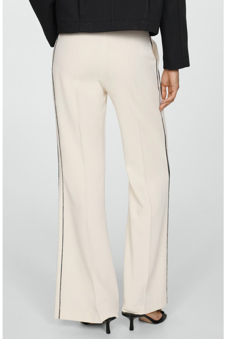 Side Stripe Knit Wide Leg Pants, Alternate, color, ECRU