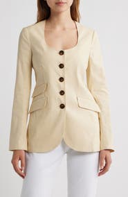 rag & bone Roslyn Linen Blend Blazer