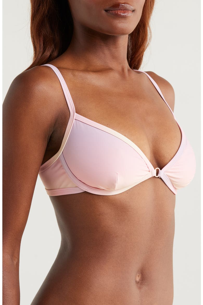 Sunset Capri Bikini Top, Alternate, color, SUNSET GRADIENT004