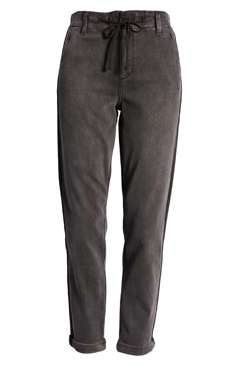 PAIGE Christy Drawstring High Waist Denim Pants, Alternate, color, 