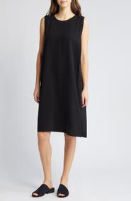 Eileen Fisher Matte Silk Shift Dress