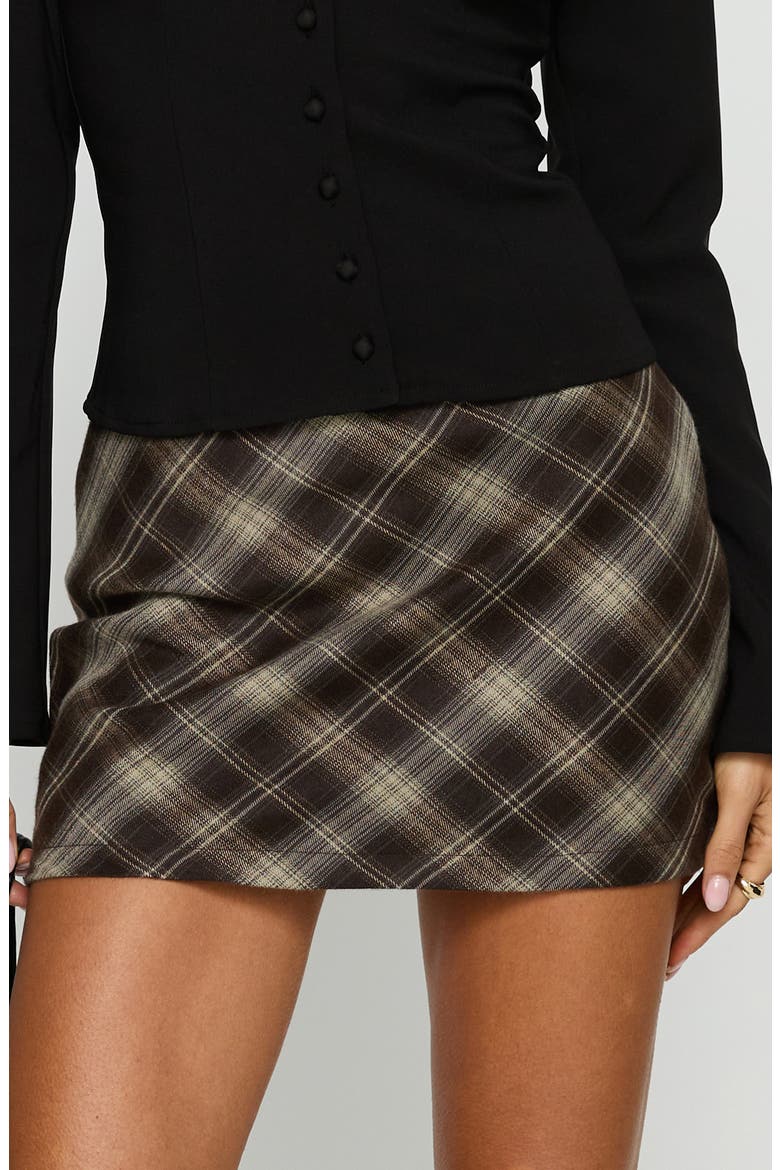 Carlena Plaid Miniskirt, Main, color, MULTI CHECK