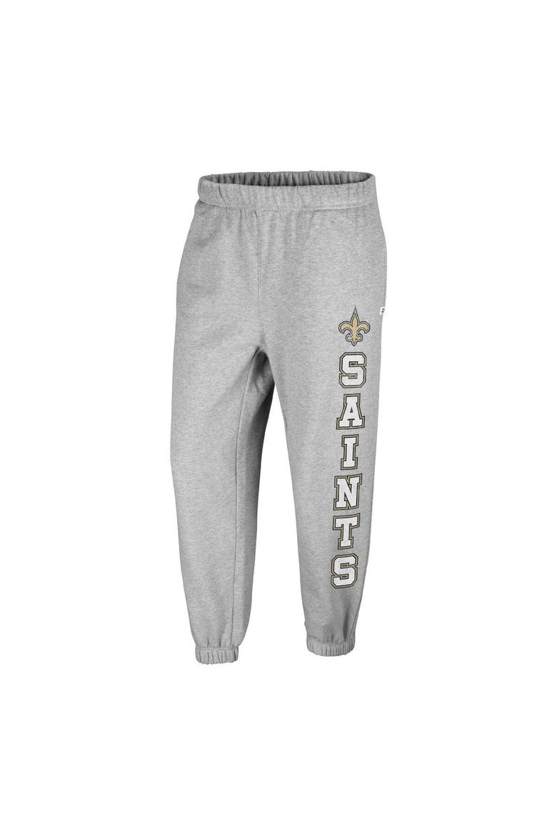 Women's '47 Gray New Orleans Saints Double Pro Harper Jogger Sweatpants, Alternate, color, Gray