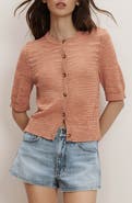 Veronica Beard Shana Linen Blend Cardigan