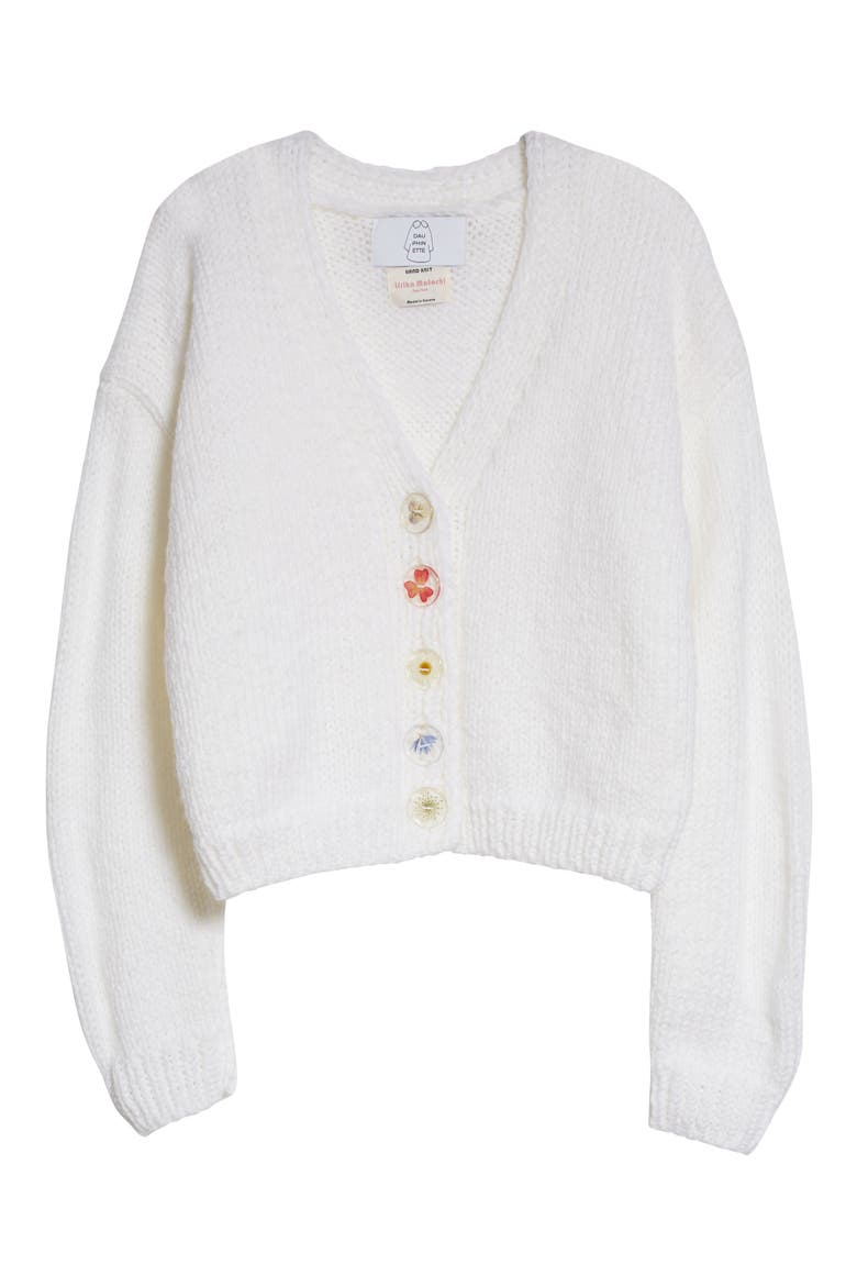 Lirika Matoshi x Dauphinette Oversize Cardigan, Alternate, color, WHITE/ MULTI FLOWER