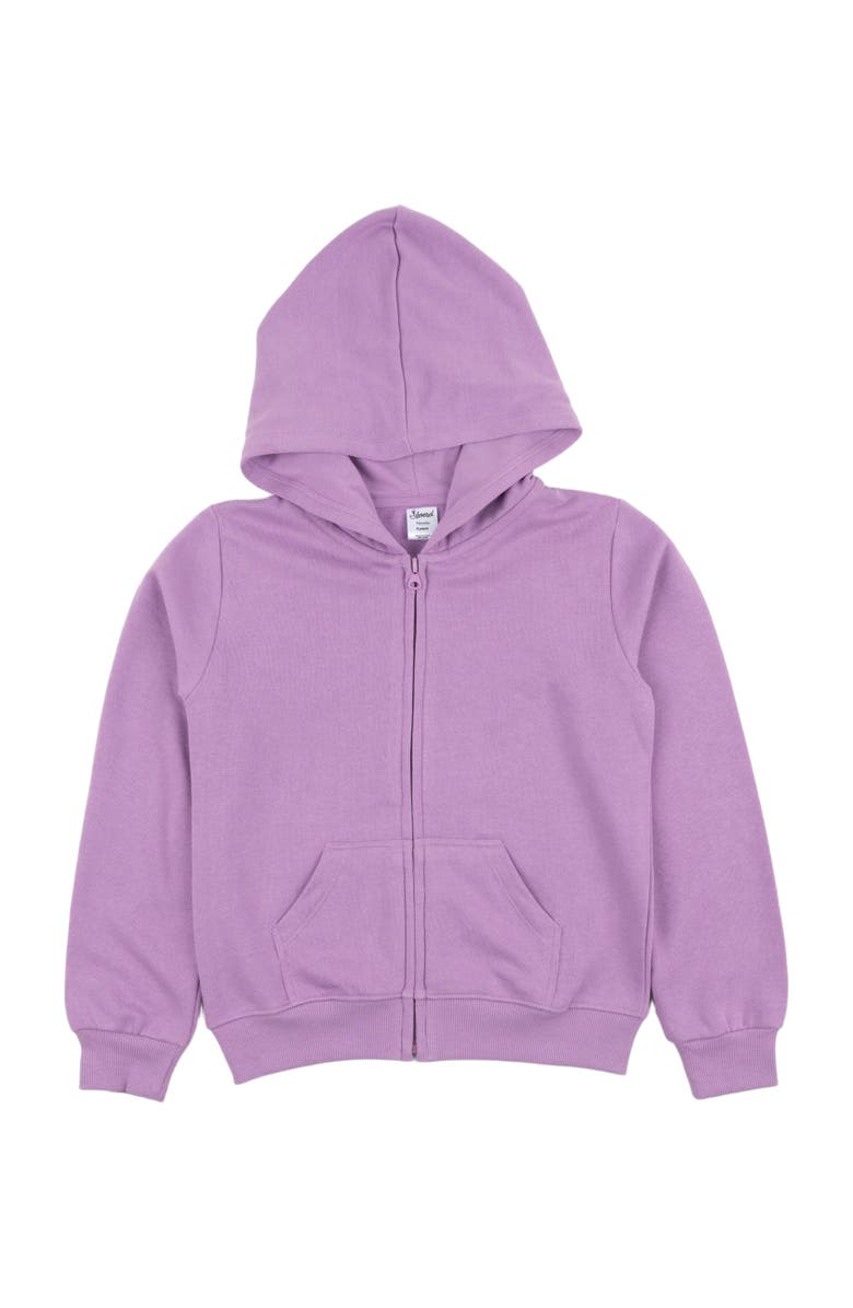 Leveret Kids Zip-Up Sweatshirt Hoodie, Cotton Blend, Solid Colors, Alternate, color, 