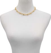 Vince Camuto Open Link Necklace with Cubic Zirconia