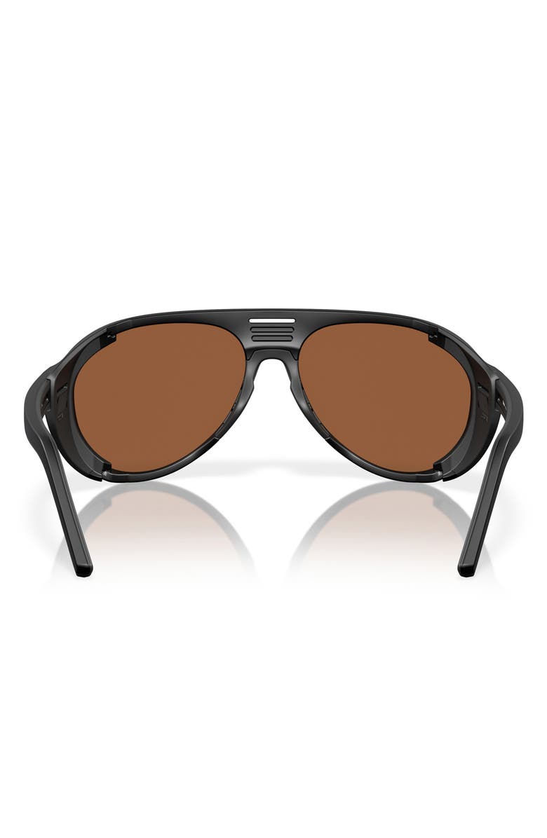 Costa Del Mar 59mm Polarized Pilot Sunglasses, Alternate, color, Black/ Copper Silver