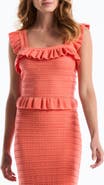 Laundry by Shelli Segal Ruffle Sweater Tank