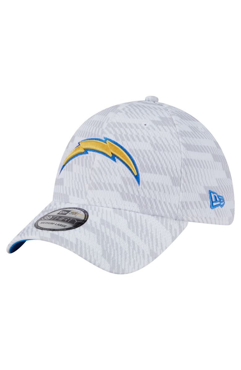 New Era Men's New Era  White Los Angeles Chargers Gameday Graded 39THIRTY Flex Hat, Main, color, 