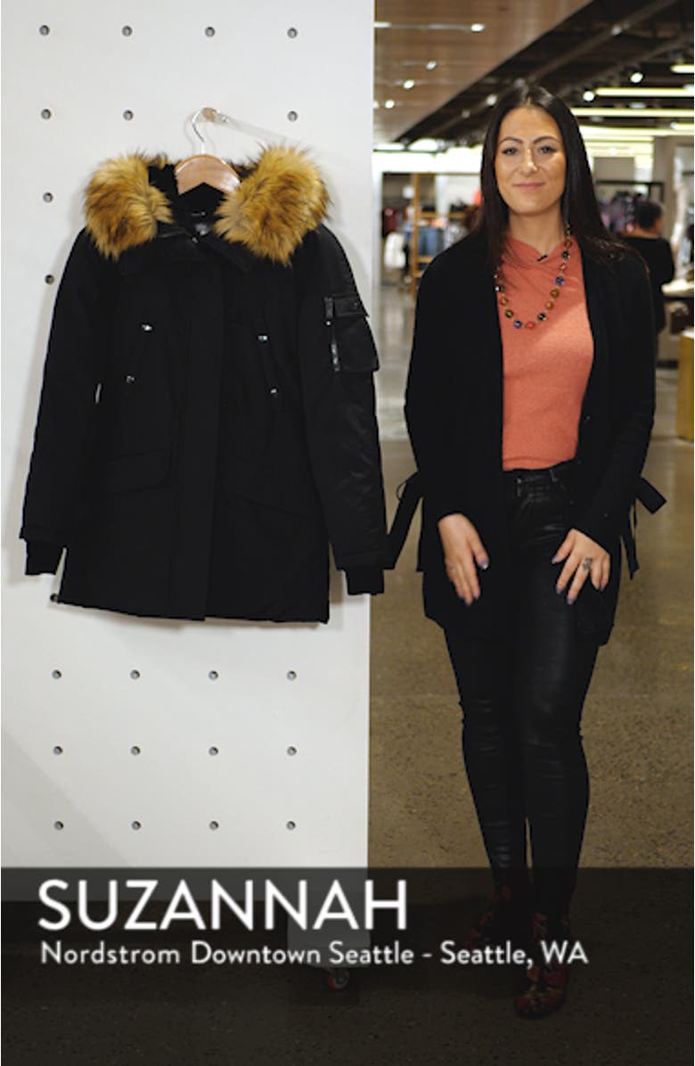 Faux Fur Trim Down Parka, sales video thumbnail